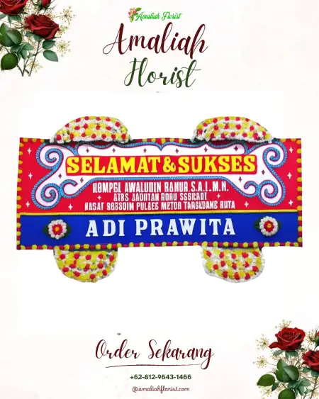 Papan Bunga Ucapan Selamat Wonosemi